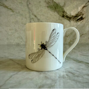 Dragonfly fine bone china mug 350ml