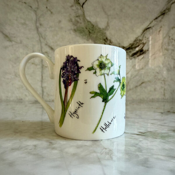 Spring flowers fine bone China mug 300ml