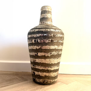 Large glass conical vase