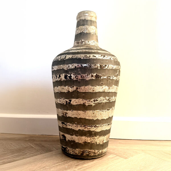 Large glass conical vase