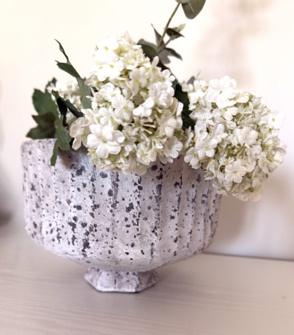 Large Concrete footed bowl
