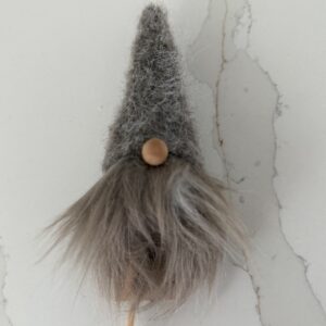 Santa Gonk On A Stick-Grey